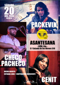 Concierto acústico: Checo Pacheco, con Packevin y Cenit en León Gto.